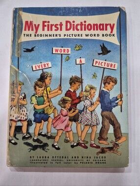 Vintage My First Dictionary By Laura Ofetdal And Nina Jacob Hardcover Book